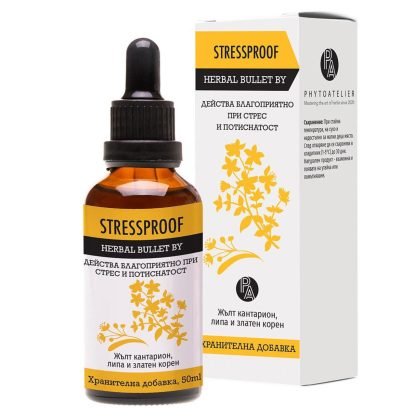 STRESSPROOF – Жълт кантарион, липа и златен корен 50 ml. PHYTOATELIER